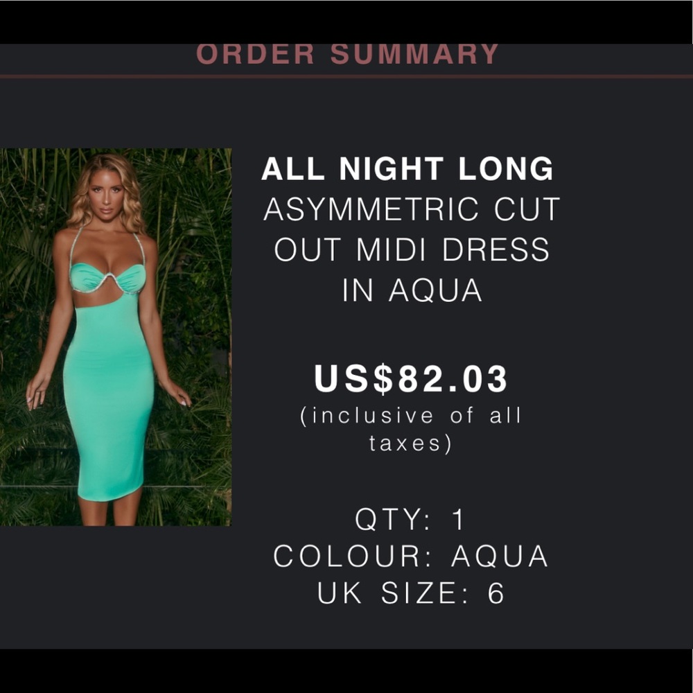 Asymmetric midi dress from oh Polly. Worn once